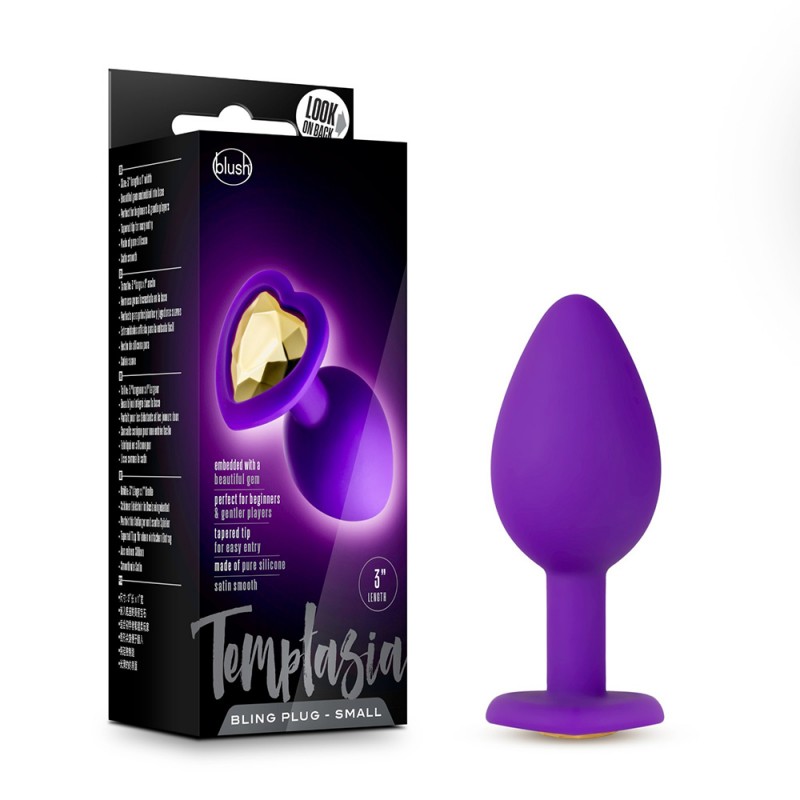 Bling Plug Anal con Joya Dorada -...