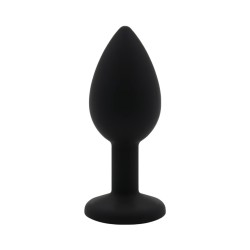 Plug Anal Negro con Joya Verde 2
