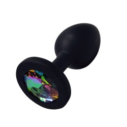 Plug Anal Negro con Joya...