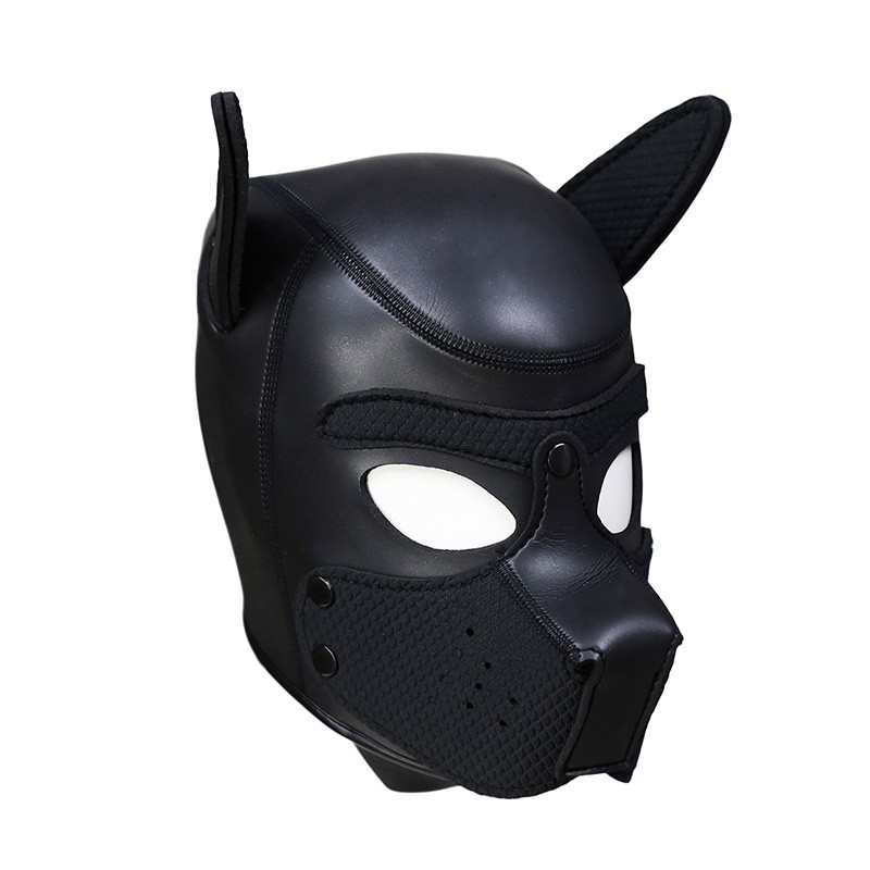 Puppy Play Mascara de Perro Negro