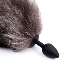 Cola de Zorro Gris con Plug... 2